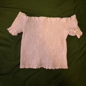 Pink fitted crop top